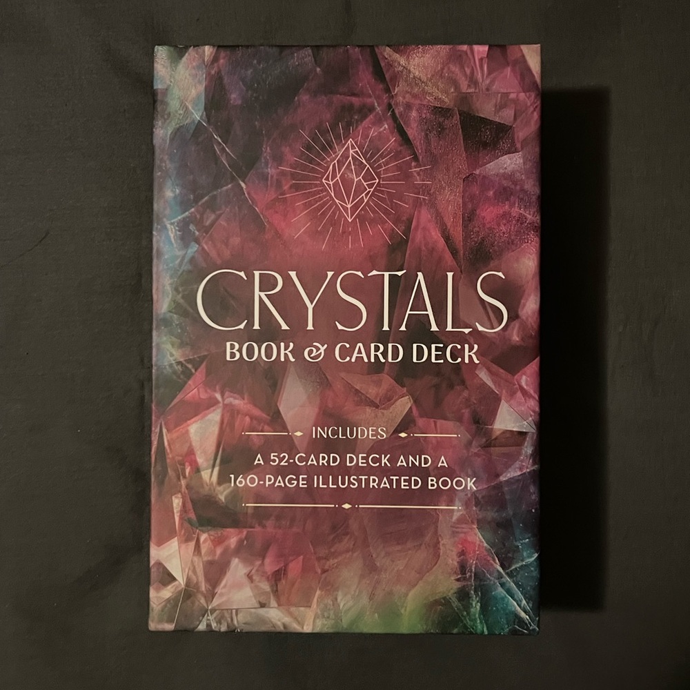 NEW w/box Crystals Book and Card Deck